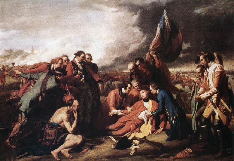 WEST, Benjamin The Death of General Wolfe oil painting image